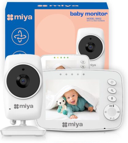 Miya M32 Babyfoon - Babyfoon met camera - Draadloze babyfoon - Video & Audio - Baby monitor